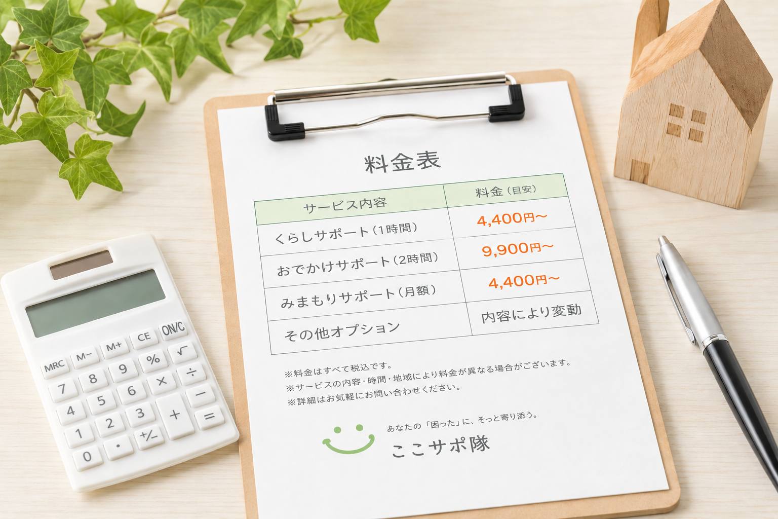 料金表イメージ